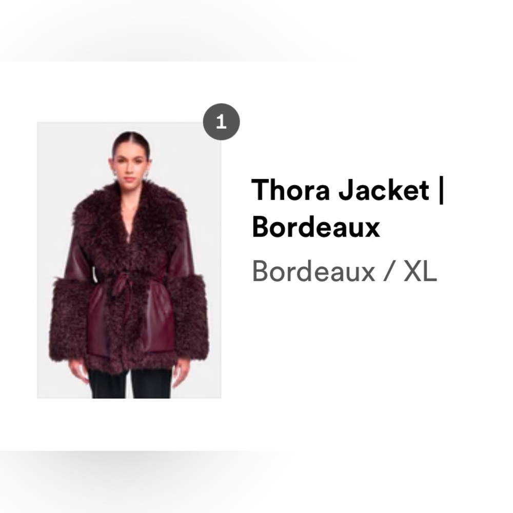 NWT OW Collection Thora Faux Jacket